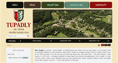 Desktop Screenshot of obec-tupadly.cz